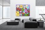 Buy figurative, abstract painting art - Fastnacht